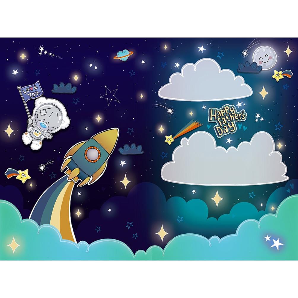 Daddy Space Suit My Dinky Bear Me to You Father's Day Card Extra Image 1